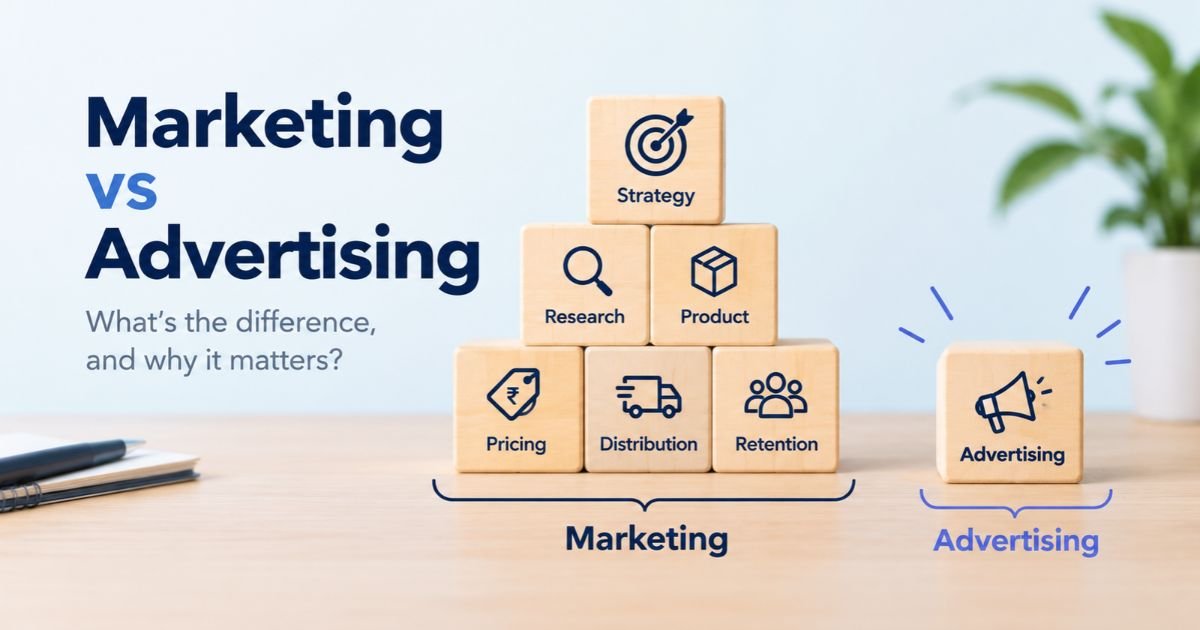 Marketing vs Advertising